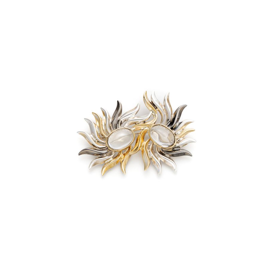 'Flame' Brooch with Cabochon FLAME | SPILLA2 CDR